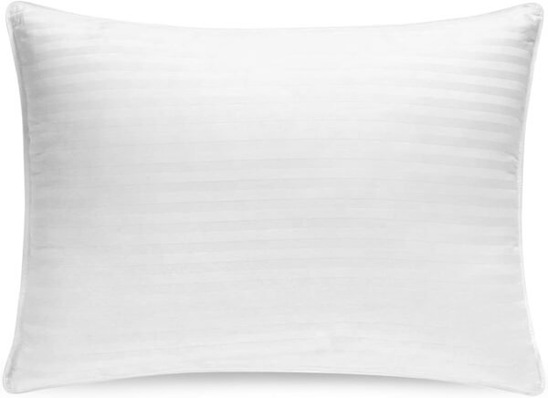 Down and Feathers Pillows King Size - Premium Soft Pillow Authentic Canadian White Goose Down 80% Feather 20% Down w/ 100% Cotton Cover for Comfort Luxury Experience - Fluffy & Easy Wash