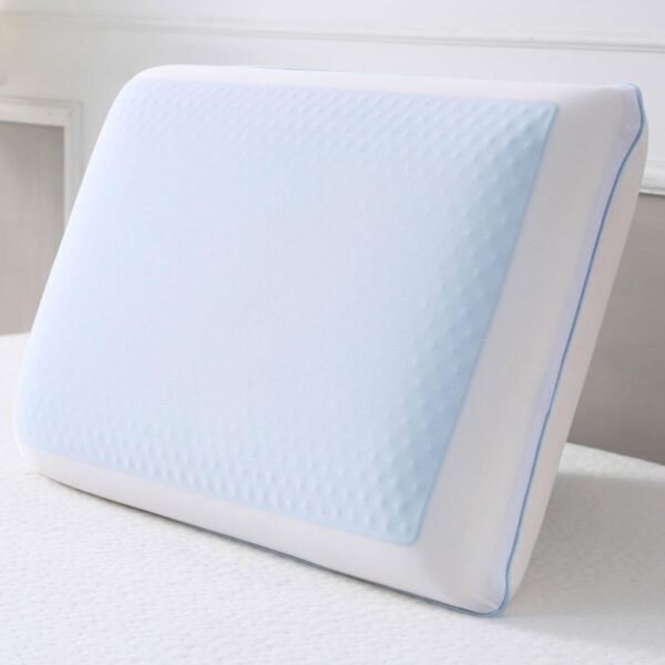 Reversible and Memory Foam Double-Sided Pillow, Soft and Comfortable Orthopedic Support, Standard