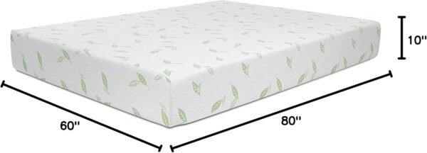Queen Size Mattress, 10 Inch  Green Tea Infused Memory Foam Mattress, Queen Size Mattress Bed in a Box,  Certified Mattress
